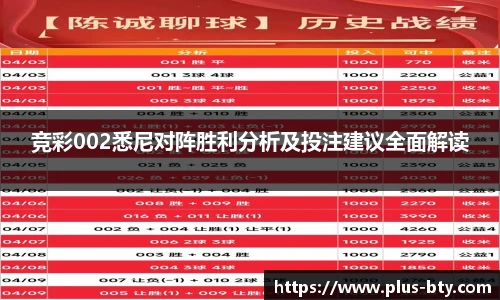 竞彩002悉尼对阵胜利分析及投注建议全面解读